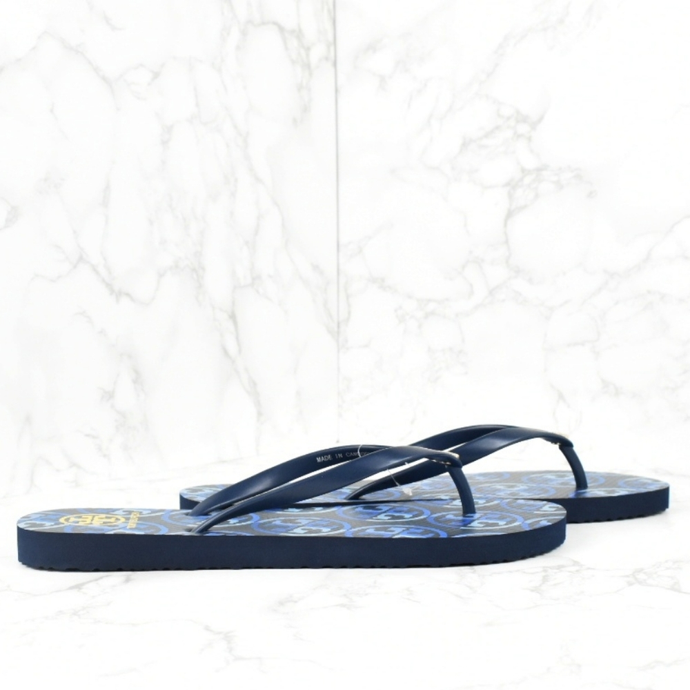 Tory Burch Flip Flops Blue - Picture 4 of 6